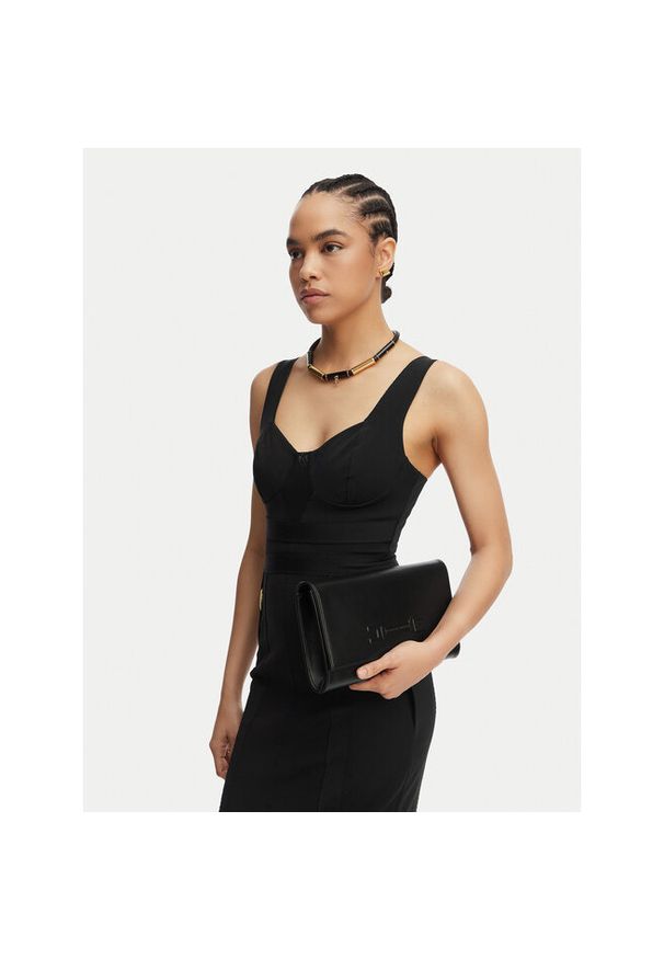 Torebka Elisabetta Franchi. Kolor: czarny