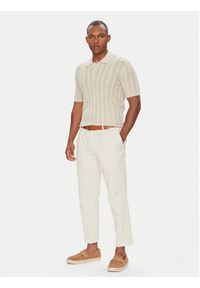 Baldessarini Polo B4 50024.5232 Beżowy Slim Fit. Typ kołnierza: polo. Kolor: beżowy. Materiał: bawełna #2