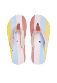 TOMMY HILFIGER - Tommy Hilfiger Japonki Flip Flop T3A8-33293-0058 S Kolorowy. Wzór: kolorowy