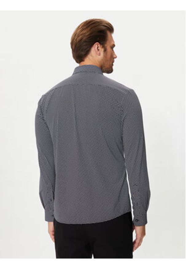 BOSS - Boss Koszula Roan 50522091 Czarny Slim Fit. Kolor: czarny. Materiał: syntetyk