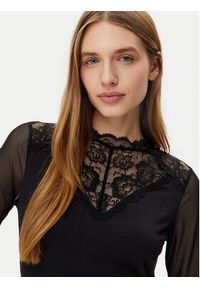 Morgan Bluzka 251-TIAMO Czarny Slim Fit. Kolor: czarny. Materiał: wiskoza #4
