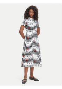 TOMMY HILFIGER - Tommy Hilfiger Sukienka codzienna WW0WW50825 Kolorowy Regular Fit. Okazja: na co dzień. Materiał: bawełna. Wzór: kolorowy. Typ sukienki: proste. Styl: casual #1