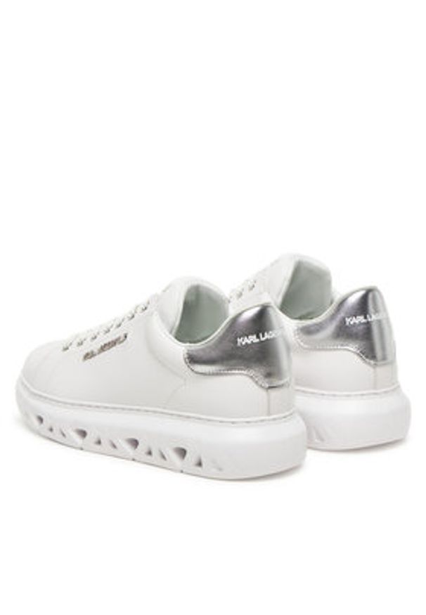 Karl Lagerfeld - KARL LAGERFELD Sneakersy KL54519A Biały. Kolor: biały. Materiał: skóra