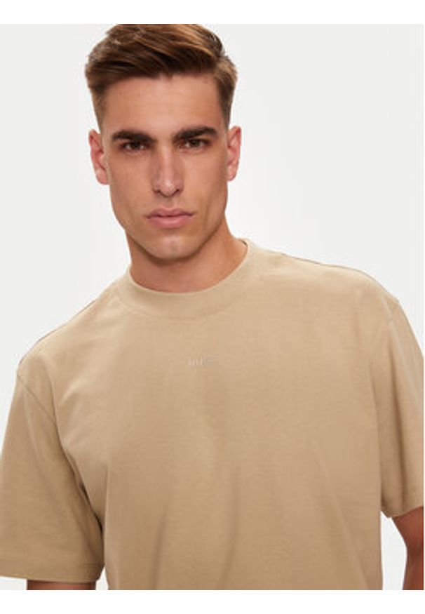 Hugo T-Shirt Dapolino 50488330 Beżowy Relaxed Fit. Kolor: beżowy. Materiał: bawełna