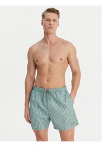 Calvin Klein Swimwear Szorty kąpielowe LV00N61027 Zielony Regular Fit. Kolor: zielony. Materiał: syntetyk #2
