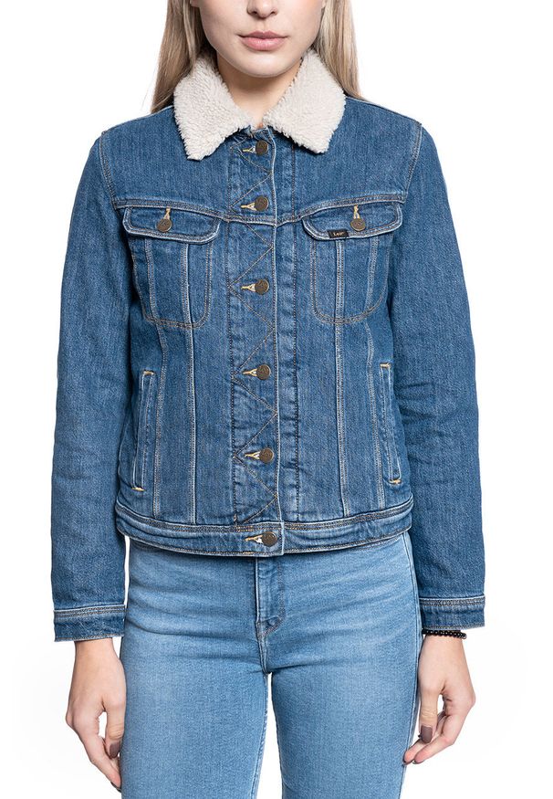 Lee - KURTKA DAMSKA LEE SHERPA RIDER VINTAGE DANNY L54VPOAV 112112983. Styl: vintage