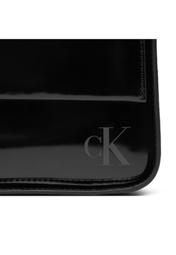 Calvin Klein Torebka Block Ew Flap Shoulderbag25 S K60K611833 Czarny. Kolor: czarny. Materiał: skórzane
