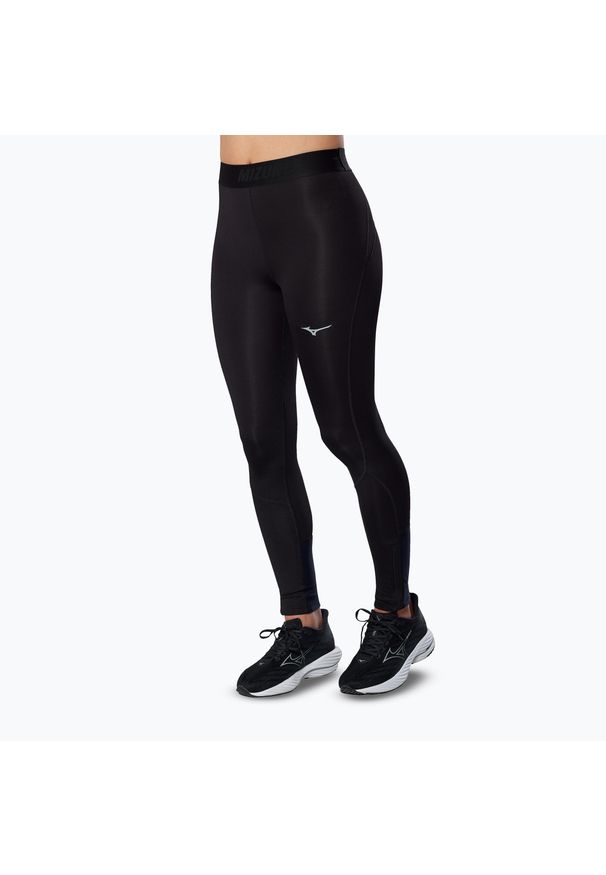 Legginsy do biegania damskie Mizuno Core Impulse Long black. Kolor: czarny. Sport: bieganie