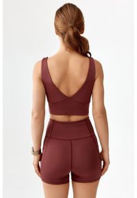 ROUGH RADICAL - Stanik top sportowy treningowy szybkoschnący Rough Radical Sports Bra Hamptons. Kolor: czerwony, wielokolorowy, brązowy