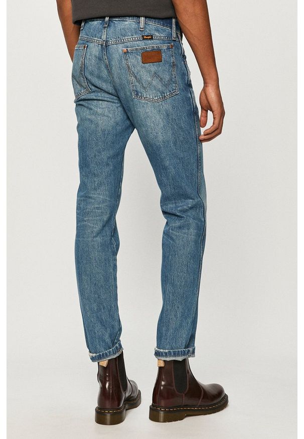 Wrangler - Jeansy Greensboro. Kolor: niebieski
