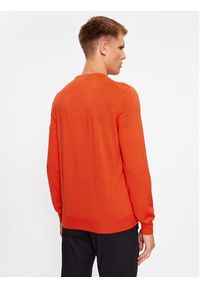 BOSS - Boss Sweter Botto-L 50476364 Pomarańczowy Regular Fit. Kolor: pomarańczowy. Materiał: wełna #3