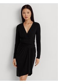 Lauren Ralph Lauren Sukienka codzienna 250918987001 Czarny Regular Fit. Okazja: na co dzień. Kolor: czarny. Materiał: syntetyk. Typ sukienki: proste. Styl: casual