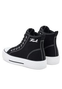 Karl Lagerfeld - KARL LAGERFELD Trampki KL60655 Czarny. Kolor: czarny. Materiał: materiał #3