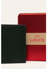 Levi's® - Levi's - Portfel skórzany. Kolor: czarny. Materiał: skóra. Wzór: gładki #2