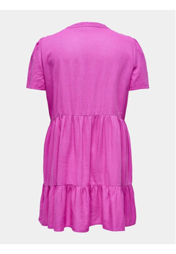 ONLY Carmakoma Sukienka letnia Cartiri 15311976 Różowy Regular Fit. Kolor: różowy. Materiał: wiskoza. Sezon: lato