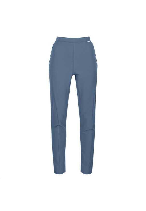 Regatta - Damskie Spodnie Trekkingowe Pentre Stretch. Kolor: fioletowy, niebieski. Sezon: lato. Sport: turystyka piesza