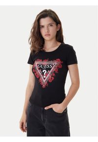 Guess T-Shirt W6RI23 J1314 Czarny Regular Fit. Kolor: czarny. Materiał: bawełna #1