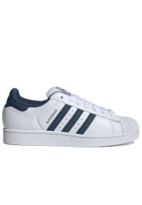 Adidas - Buty unisex adidas Originals Superstar II IH9256 - białe. Zapięcie: pasek. Kolor: biały. Materiał: guma, skóra. Szerokość cholewki: normalna. Wzór: aplikacja. Sezon: lato. Model: Adidas Superstar #1