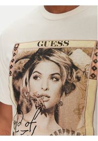 Guess T-Shirt M5GI41 KBW41 Écru Regular Fit. Kolor: kremowy. Materiał: bawełna #5