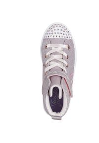 skechers - Adidasy Skechers Heart Steps - Heart Glow, Dzieci. Okazja: na co dzień. Kolor: fioletowy. Materiał: syntetyk, materiał