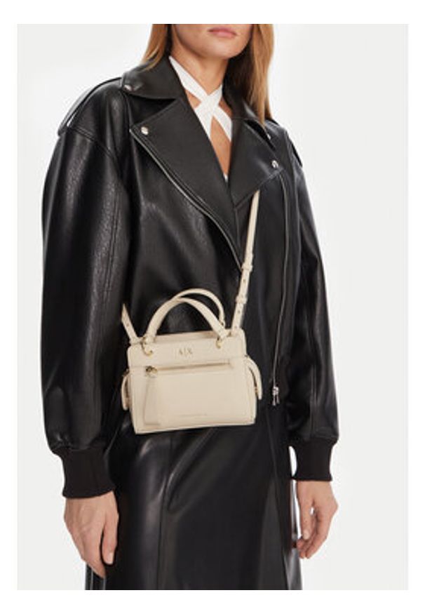 Armani Exchange Torebka XW001212 AF17117 U1092 Beżowy. Kolor: beżowy. Materiał: skórzane