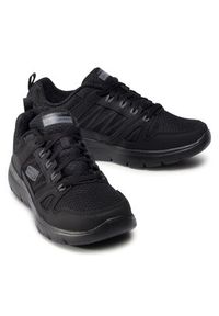skechers - Skechers Sneakersy Summits 232069/BBK Czarny. Kolor: czarny. Materiał: skóra #3