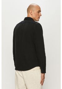 Lee Koszula jeansowa męska kolor czarny regular z kołnierzykiem button-down. Typ kołnierza: button down. Kolor: czarny. Materiał: jeans. Długość rękawa: długi rękaw. Długość: długie. Wzór: gładki #5