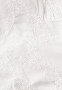 Born2be - Biała Bawełniana Sukienka o Rozkloszowanym Kroju na Ramiączka z Haftem Rhethiphe. Okazja: na spacer, na co dzień. Typ kołnierza: dekolt gorset. Kolor: biały. Wzór: haft. Typ sukienki: rozkloszowane, proste, gorsetowe. Materiał: bawełna. Długość rękawa: na ramiączkach. Sezon: wiosna, lato. Styl: casual, elegancki, klasyczny #6