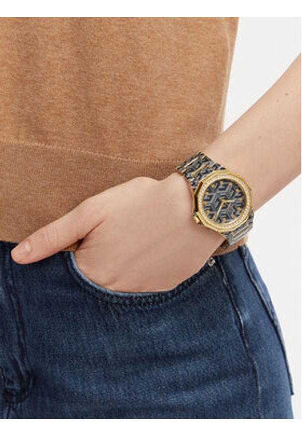 Guess Zegarek Misfit GW0597L1 Czarny. Kolor: czarny