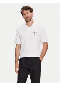 Jack & Jones Polo Jprblaalfie 12259678 Biały Regular Fit. Typ kołnierza: polo. Kolor: biały. Materiał: bawełna