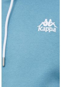Kappa bluza męska kolor niebieski z kapturem wzorzysta. Typ kołnierza: kaptur. Kolor: niebieski #5