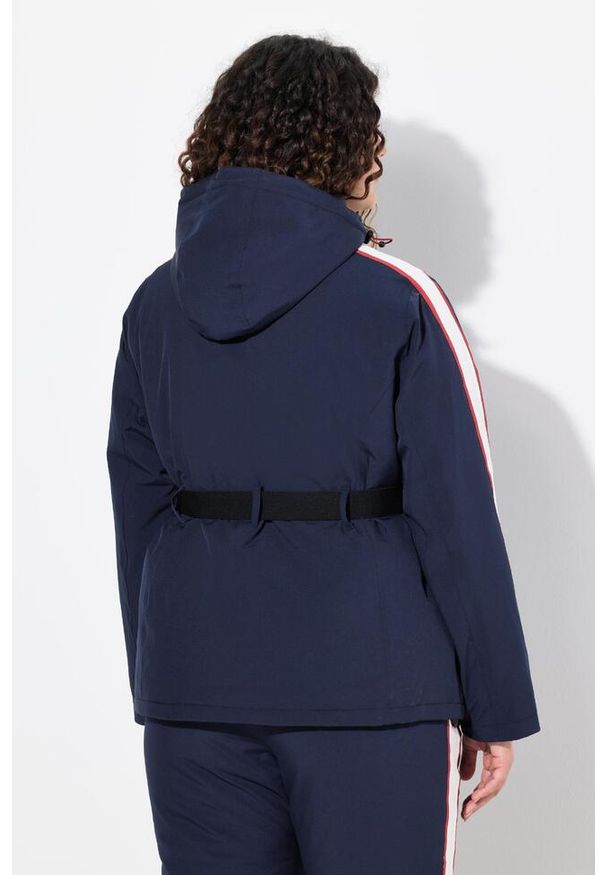 ULLA POPKEN - Damskie Kurtka sportowa wodoodporna dwukierunkowy zamek błyskawiczny. Kolekcja: plus size. Kolor: niebieski. Materiał: poliester, materiał, elastan. Sezon: zima. Sport: narciarstwo