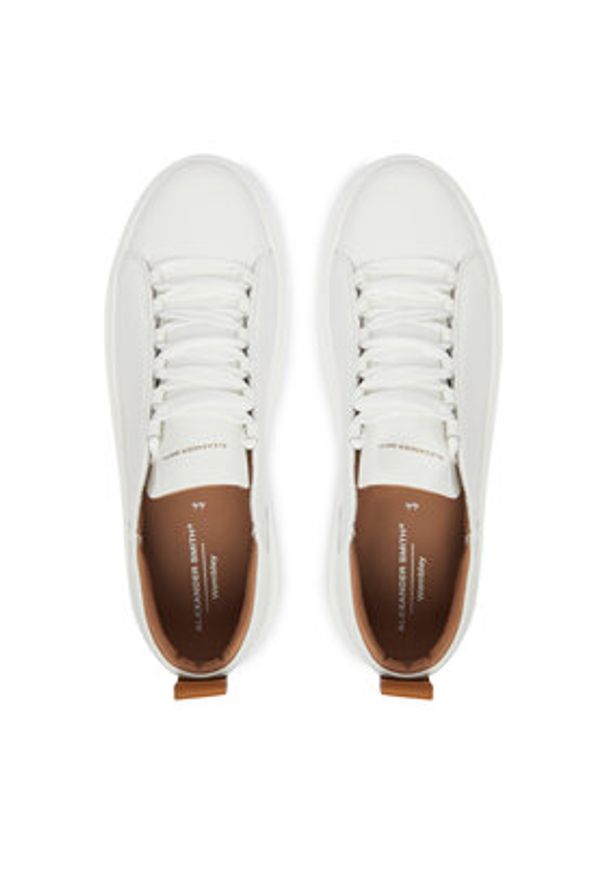Alexander Smith Sneakersy Wembley ASBDWFM Biały. Kolor: biały. Materiał: skóra