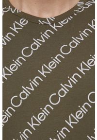 Calvin Klein Underwear Piżama męska kolor szary wzorzysta. Kolor: szary. Materiał: dzianina