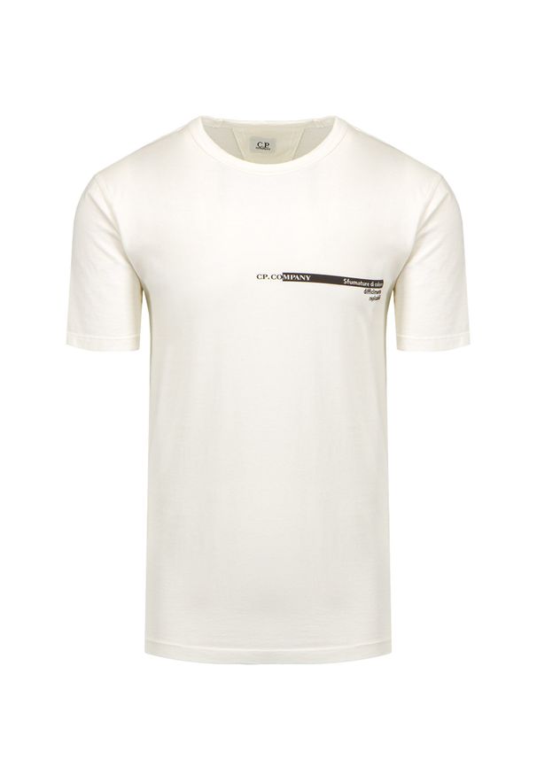 CP Company - T-shirt męski C.P. COMPANY SHORT SLEEVE. Okazja: na co dzień. Materiał: bawełna. Wzór: nadruk, aplikacja. Styl: casual