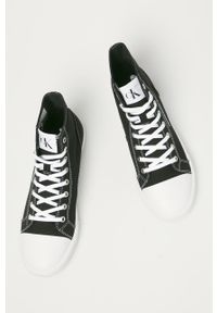 Calvin Klein Jeans - Trampki. Nosek buta: okrągły. Zapięcie: sznurówki. Kolor: czarny. Materiał: syntetyk, materiał, guma. Szerokość cholewki: normalna #5