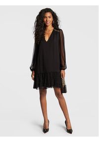 Nissa Sukienka koktajlowa RS13461 Czarny Regular Fit. Kolor: czarny. Materiał: jedwab. Styl: wizytowy #3