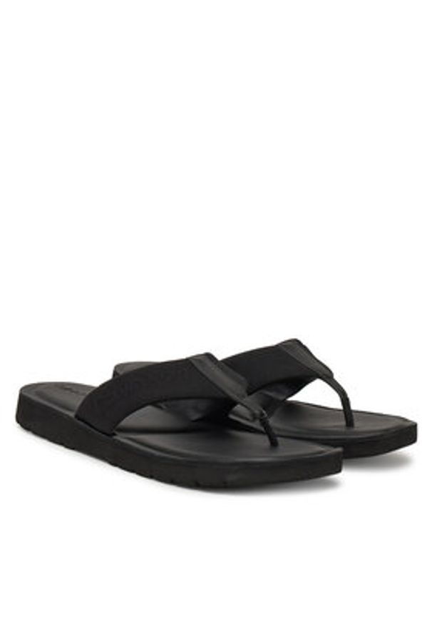 Calvin Klein Japonki Toepost Cv Logo HM0HM01745 Czarny. Kolor: czarny. Materiał: materiał