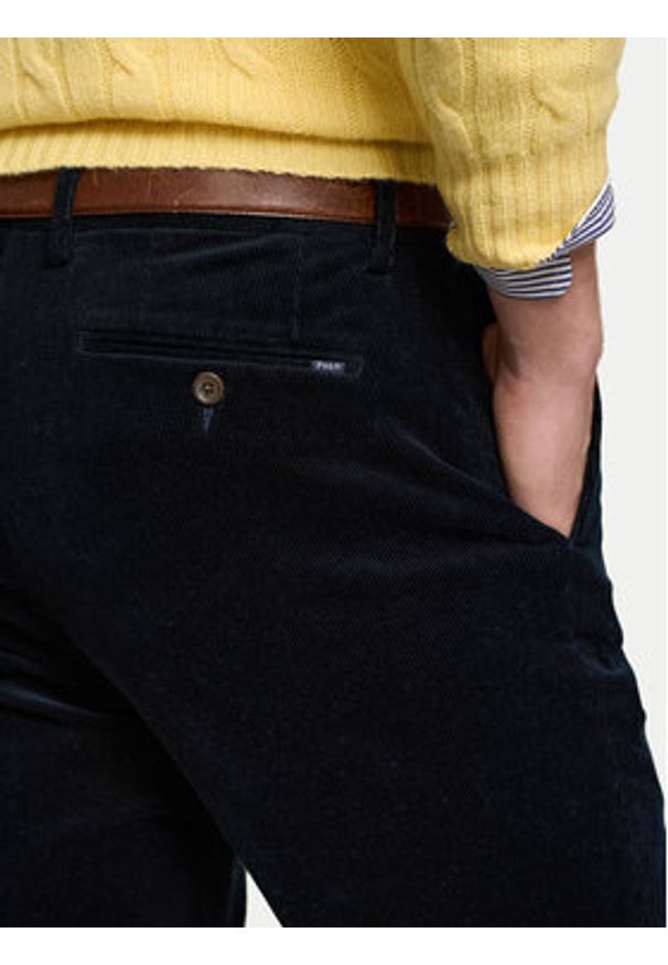 Polo Ralph Lauren Spodnie materiałowe 710879958012 Granatowy Slim Fit. Kolor: niebieski. Materiał: bawełna