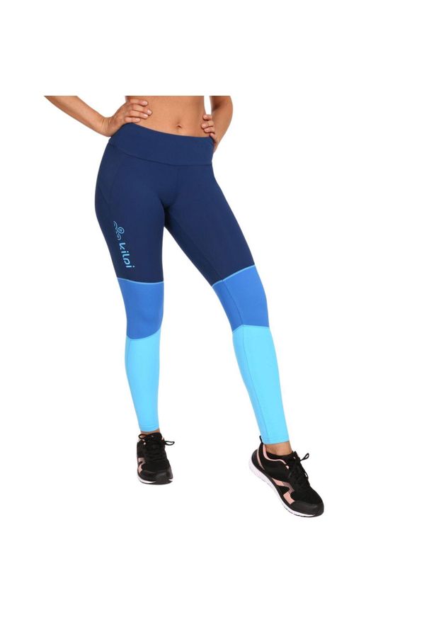 Damskie legginsy do biegania Kilpi ALEXO-W. Kolor: niebieski