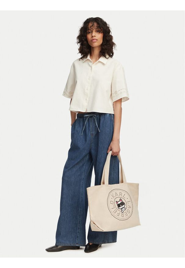 Karl Lagerfeld - KARL LAGERFELD Torebka B2W50075 Kremowy. Kolor: kremowy