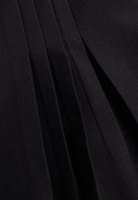 Born2be - Czarne Plisowane Spódnico-Spodenki z Wysokim Stanem i Paskiem Jezorea. Okazja: na co dzień. Stan: podwyższony. Kolor: czarny. Styl: casual, elegancki, wizytowy #5