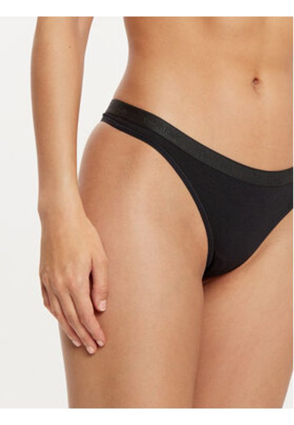 Calvin Klein Underwear Komplet stringów Thong 3pk 000QD5244E Kolorowy. Materiał: bawełna. Wzór: kolorowy