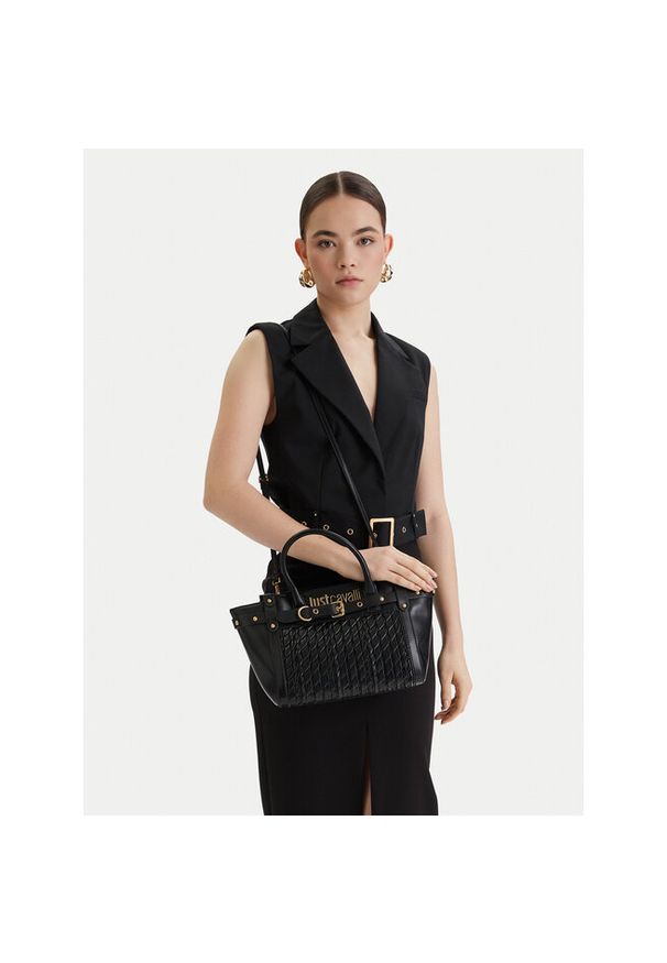 Torebka Just Cavalli. Kolor: czarny