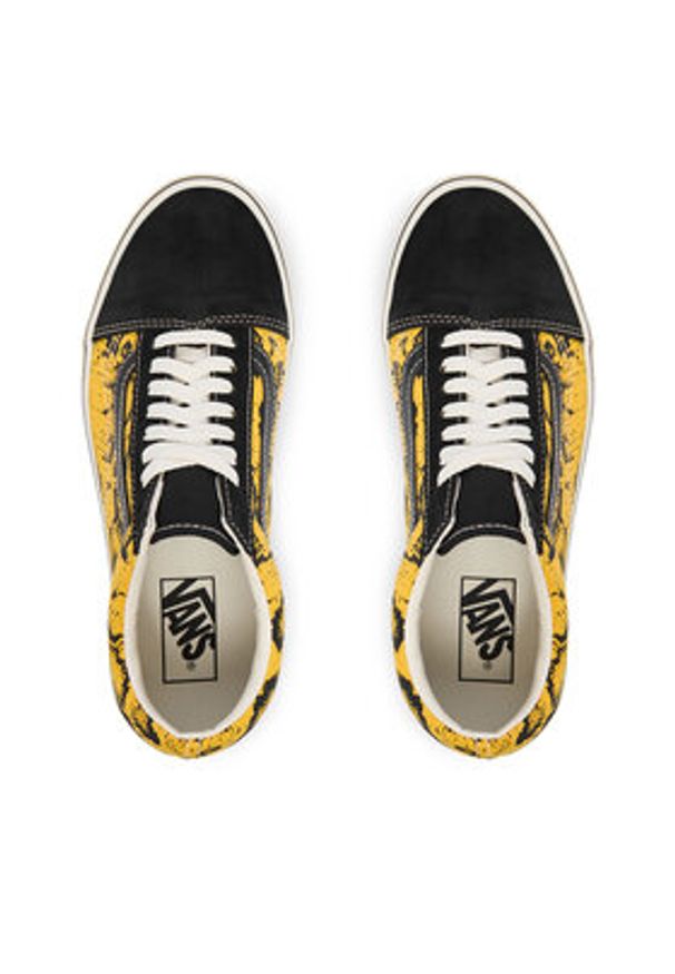 Vans Tenisówki Old Skool VN000DB3Y231 Żółty. Kolor: żółty. Materiał: skóra, zamsz