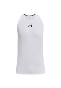 Tank top Under Armour Baseline coton. Kolor: czarny, biały, wielokolorowy. Długość rękawa: bez rękawów. Sport: koszykówka #1