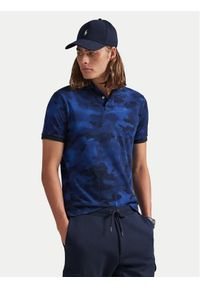 Polo Ralph Lauren Polo 710P04010001 Granatowy Custom Slim Fit. Typ kołnierza: polo. Kolor: niebieski. Materiał: bawełna #1