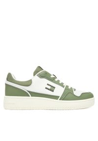 Tommy Jeans Sneakersy Tjm Retro Basket EM0EM01610 Biały. Kolor: biały. Materiał: skóra