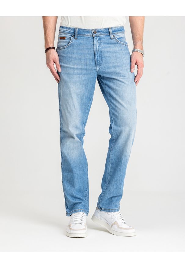 Wrangler - MĘSKIE SPODNIE JEANSOWE WRANGLER TEXAS SLATE SHADE 112364457. Okazja: na co dzień. Styl: elegancki, casual