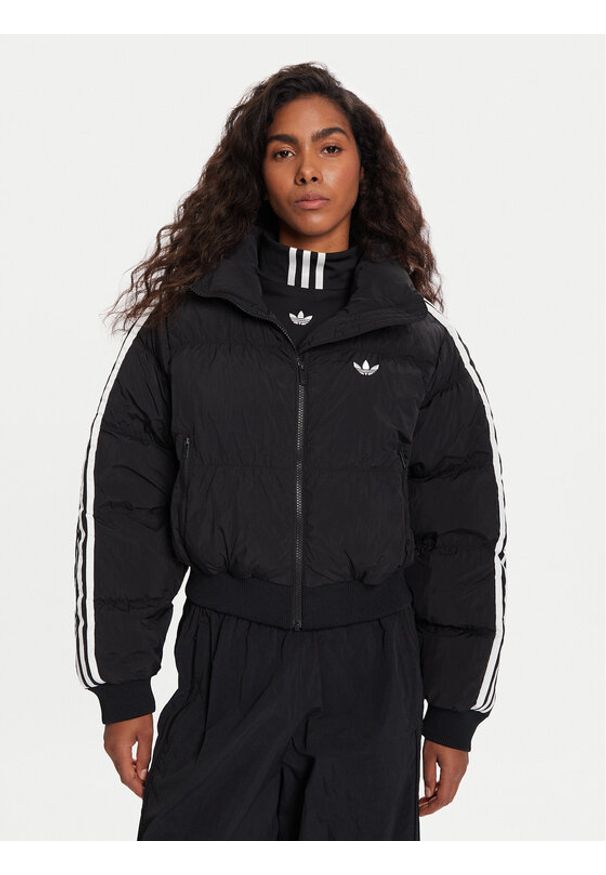 Adidas - adidas Kurtka zimowa adicolor JX2970 Czarny Loose Fit. Kolor: czarny. Materiał: syntetyk. Sezon: zima